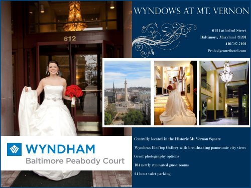 Wedding and Rehearsal Menu - Wyndham Peabody Court Hotel