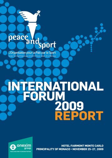 Compte rendu du Forum 2009 - Peace and Sport