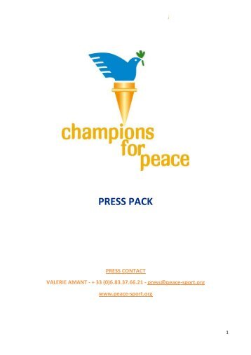 see the press file - Peace and Sport