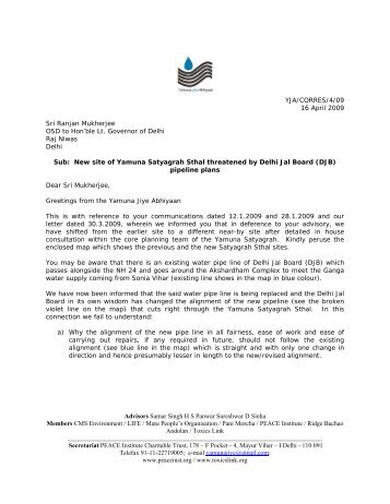 Letter to Sri Ranjan Mukherjee (16.4.09).pdf - PEACE Institute ...