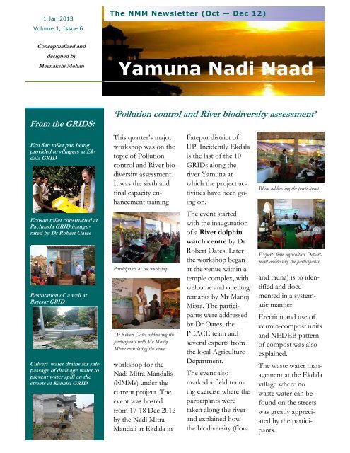 Newsletter NMM Jan 2013.pdf - PEACE Institute Charitable Trust