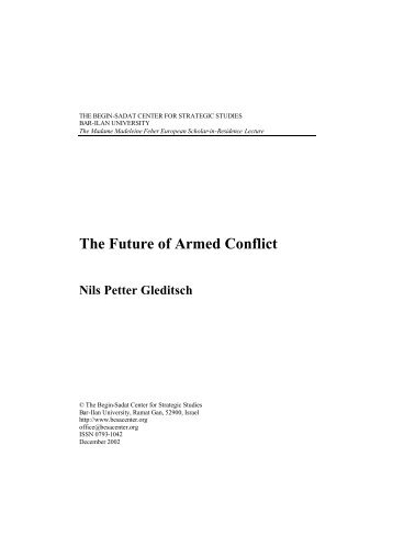 The Future of Armed Conflict - Peace Palace Library