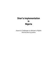 Shari'a Implementation in Nigeria - Peace Palace Library