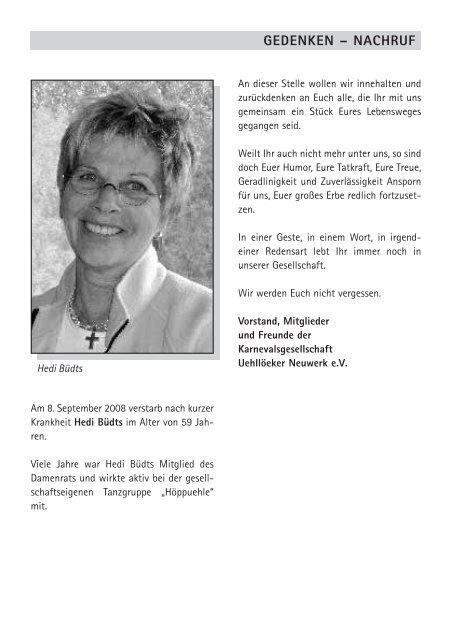Neuwerker Narren Nachrichten 2009 - festheft.de