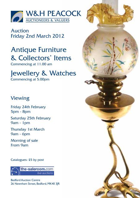 Antique Furniture & Collectors' Items Jewellery ... - W&H Peacock