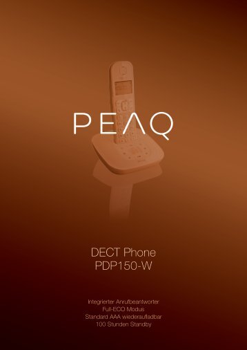 DECT Phone PDP150-W - PEAQ