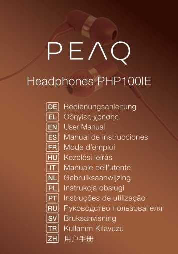 Headphones PHP100IE - PEAQ