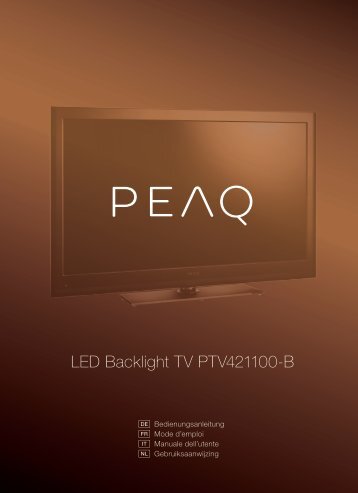 LED Backlight TV PTV421100-B - PEAQ