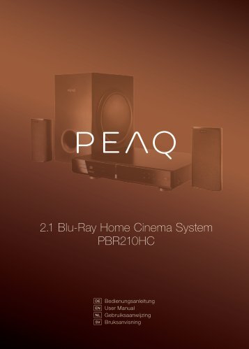 2.1 Blu-Ray Home Cinema System PBR210HC - PEAQ