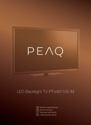 LED Backlight TV PTV461100-M - PEAQ