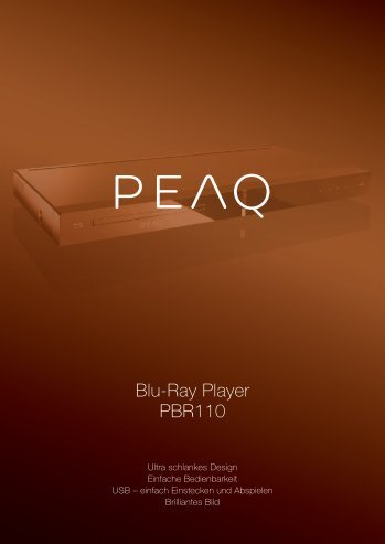 Blu-Ray Player PBR110 - PEAQ
