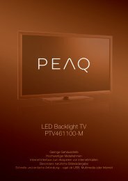 LED Backlight TV PTV461100-M - PEAQ