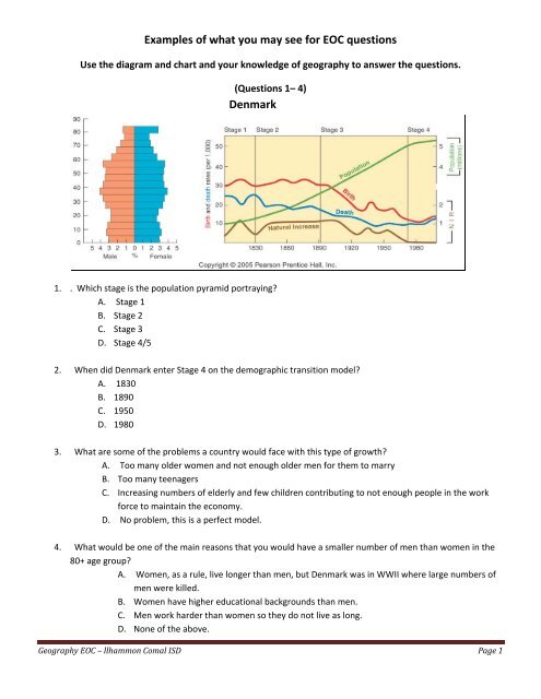 EOC sample questions