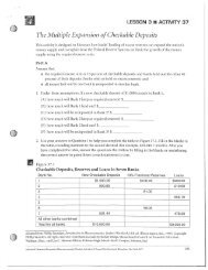 The Multiple Expansion of Checkable Deposits - Pearland ...