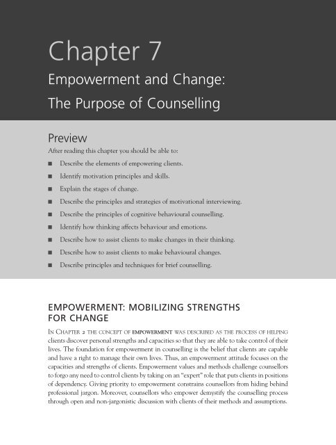 internal frame of reference in counselling