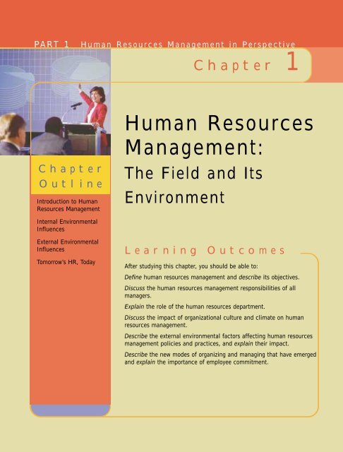Human Resources Management Pearson Canada