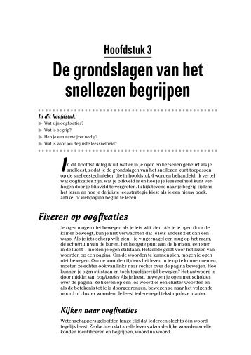 Snellezen voor Dummies Erratum oefentekst 3.1