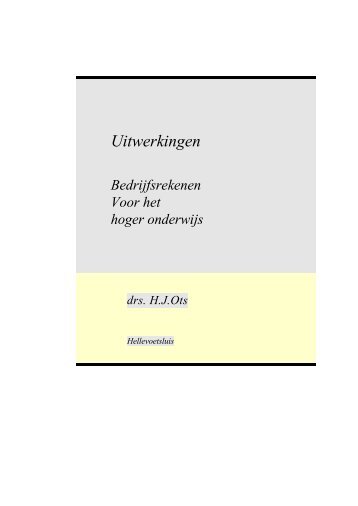 Uitwerkingen - Pearson Education