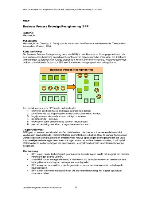 Verandermanagement: Modellen en technieken - Pearson Education