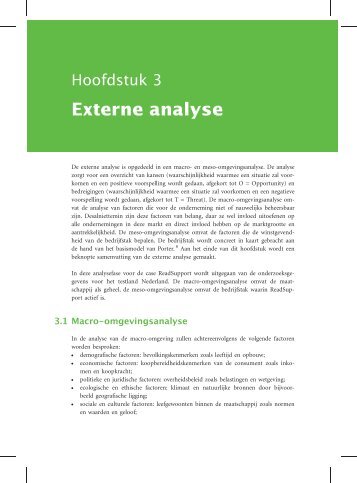 Externe analyse - Pearson Education