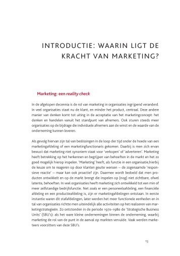 introductie: waarin ligt de kracht van marketing? - Pearson Education