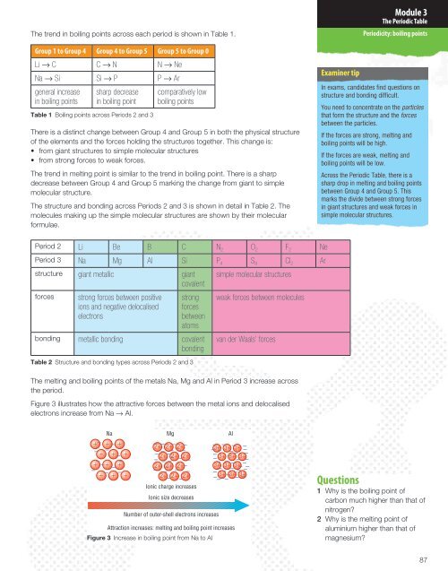 Unit 1 Module 3 The Periodic Table - Pearson Schools