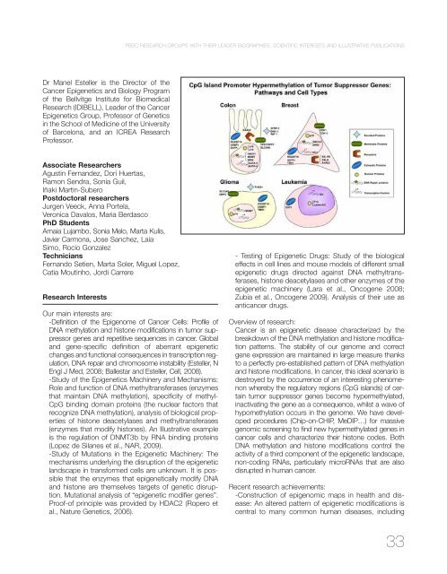 PEBC Report - Programa de EpigenÃ©tica y BiologÃ­a del CÃ¡ncer