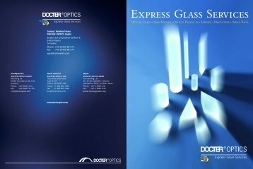 DOCTER OPTICS Express Glass Services â A ... - DocterÂ® Optics