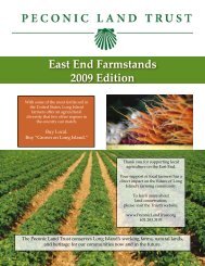 East End Farmstands 2009 Edition - Peconic Land Trust