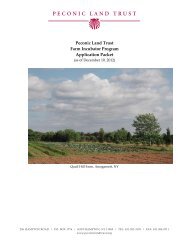 Farm Incubator Program Application Packet - Peconic Land Trust