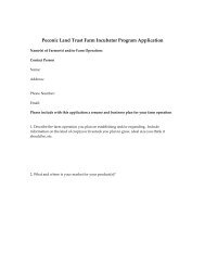 Peconic Land Trust Farm Incubator Program Application