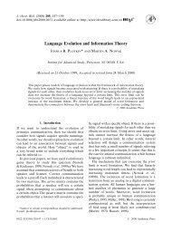 Language Evolution and Information Theory - Joshua Plotkin