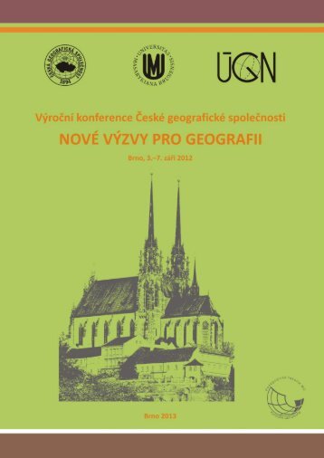 NovÃ© vÃ½zvy pro geografii - PedagogickÃ¡ fakulta MU - Masarykova ...