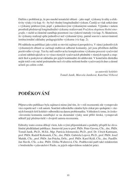 PlnÃ½ text publikace - PedagogickÃ¡ fakulta MU