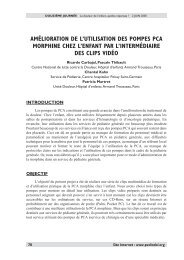 amÃ©lioration de l'utilisation des pompes pca morphine chez l'enfant ...