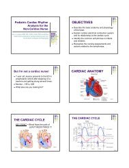 OBJECTIVES - Pediatric Nursing