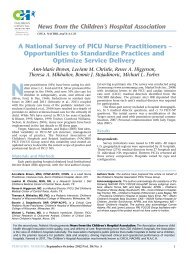 A National Survey of PICU Nurse Practitioners - Pediatric Nursing