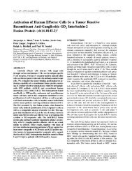 Activation of Human Effector Cells by a Tumor Reactive ...