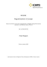 REGINE Regularisations in Europe Final Report - European ...