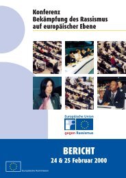 European Conference on combating racism at European level DE