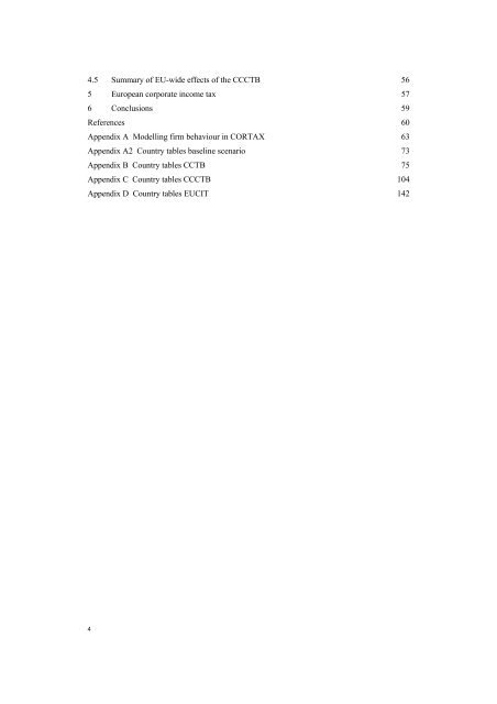 The economic effects of EU-reforms in corporate income tax systems