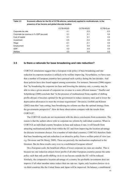 The economic effects of EU-reforms in corporate income tax systems