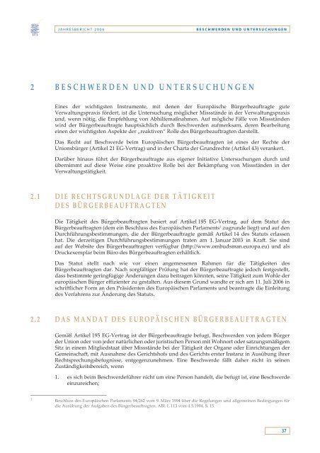 Jahresbericht 2006 - EOI