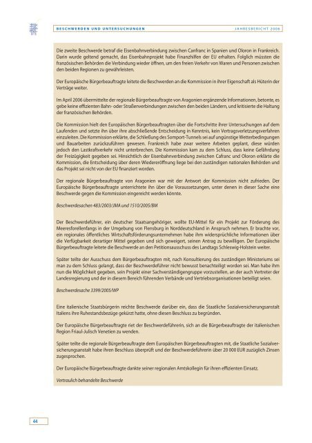 Jahresbericht 2006 - EOI