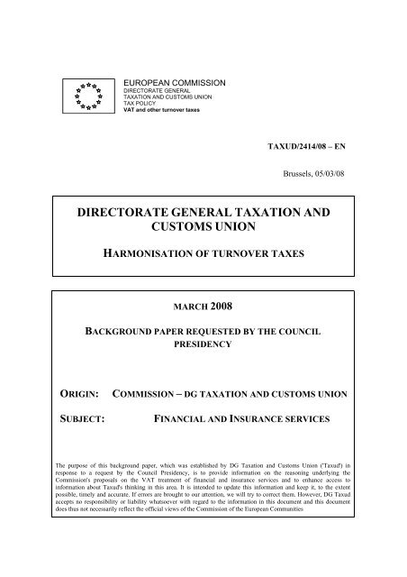 taxud/2414/08 - European Commission - Europa