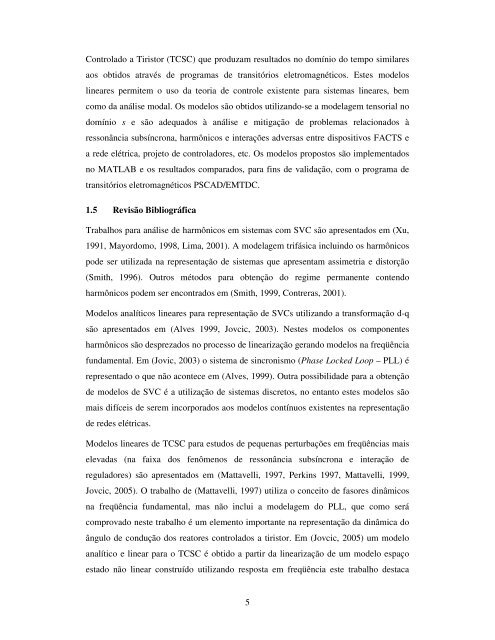 MODELAGEM TENSORIAL DE SVC E TCSC NO DOMÃNIO s PARA ...