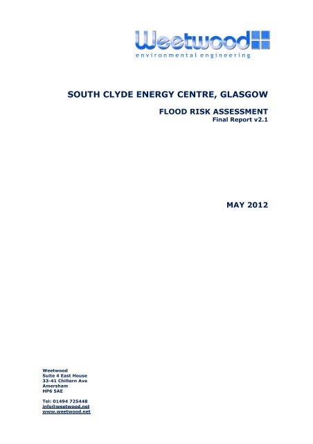 Appendix 8.1 Flood Risk Assessment - Peel