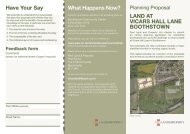 Vicars Hall Public Consultation Information Leaflet - peel.co.uk