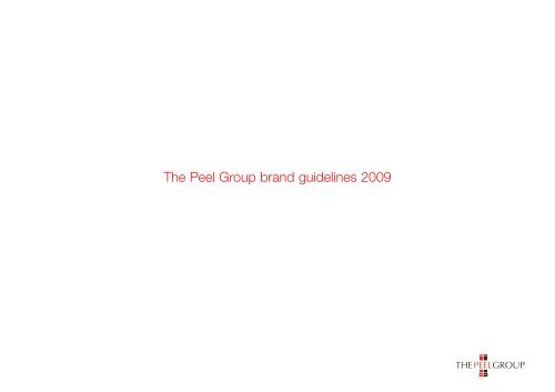 Peel Brand Guide 2009 - peel.co.uk
