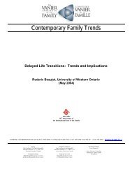 Delayed Life Transitions: Trends and Implications - Vanier Institute ...